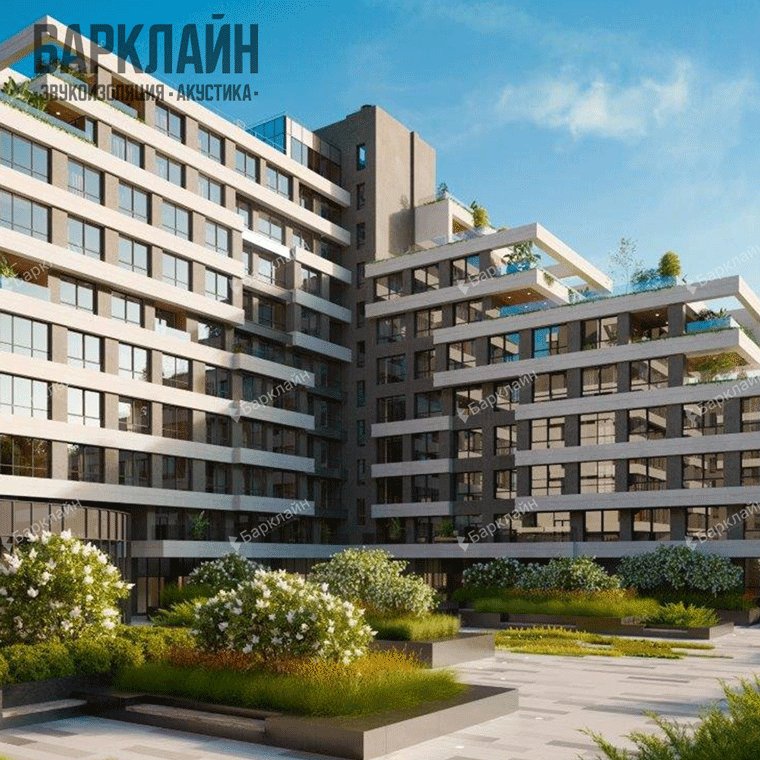 Бескаркасная звукоизоляция потолка УниПлит 40 Барклайн