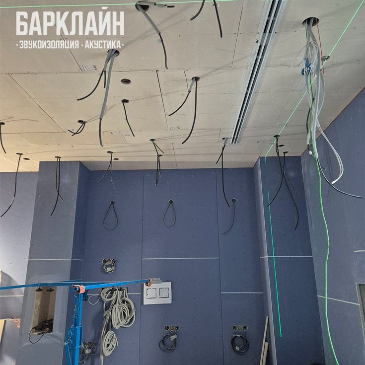 Фото про работы по звукоизоляции в коттедже с установкой каркасной системы «Барклайн Базовая Плюс»