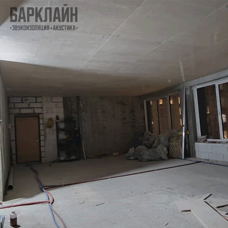 Шумоизоляция и звукоизоляция  потолка квартиры в ЖК «Ривер Парк» c использованием  Барклайн ШиберАкустик Плюс