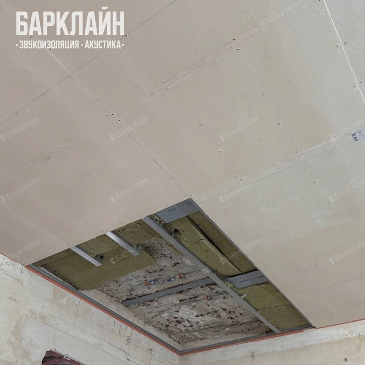 изображение до монтажа каркаса для звукоизоляции Барклайн Стандарт с звукопоглощающей плитой БасАкустик ПРО 50