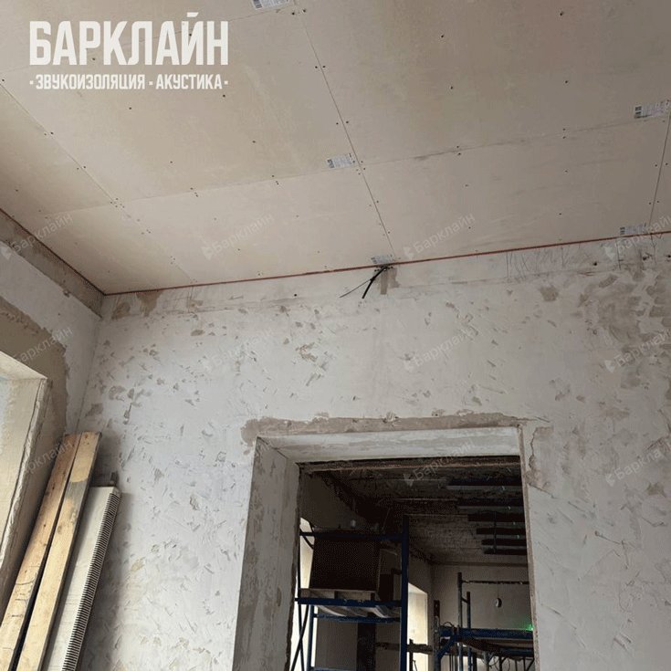 изображение до монтажа каркаса для звукоизоляции Барклайн Стандарт с акустической панелью УниПлит 15ПК