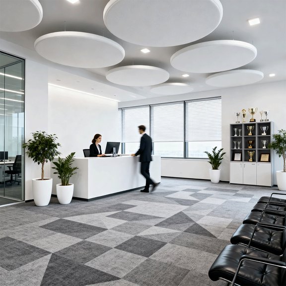 Акустический остров круг Виридис Фелт d.800 Базальт