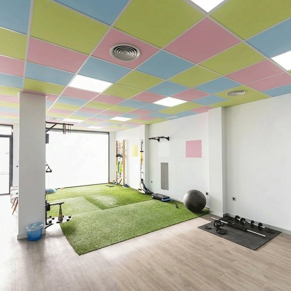 Акустическая панель БасАкустик (школа) СП 600х600х20