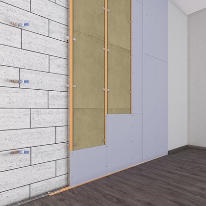 Каркасная система звукоизоляции стен «Барклайн Барьер»